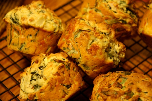 Spinach ricotta muffins